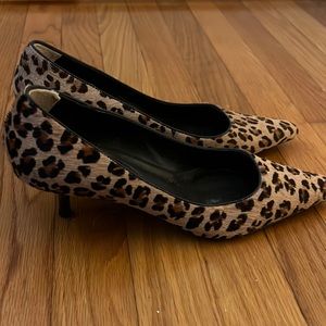 Leopard Calf Hair Heels